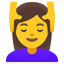 kobieta podczas masażu — emotka w stylu Google (Android), Noto Emoji