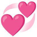 wirujące serca — emotka w stylu Google (Android), Noto Emoji