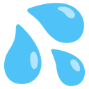 krople potu — emotka w stylu Google (Android), Noto Emoji