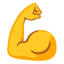 napięty biceps — emotka w stylu Google (Android), Noto Emoji