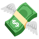 uskrzydlone pieniądze — emotka w stylu Google (Android), Noto Emoji
