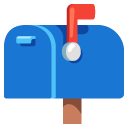 zamknięta skrzynka pocztowa z podniesioną flagą — emotka w stylu Google (Android), Noto Emoji