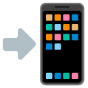 telefon komórkowy ze strzałką — emotka w stylu Google (Android), Noto Emoji