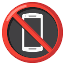 zakaz korzystania z telefonów komórkowych — emotka w stylu Google (Android), Noto Emoji