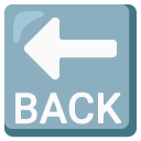 strzałka z napisem BACK — emotka w stylu Google (Android), Noto Emoji