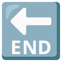 strzałka z napisem END — emotka w stylu Google (Android), Noto Emoji