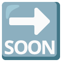 strzałka z napisem SOON — emotka w stylu Google (Android), Noto Emoji