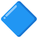 duży niebieski romb — emotka w stylu Google (Android), Noto Emoji