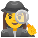 kobieta detektyw — emotka w stylu Google (Android), Noto Emoji