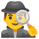 mężczyzna detektyw — emotka w stylu Google (Android), Noto Emoji