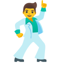 tańczący mężczyzna — emotka w stylu Google (Android), Noto Emoji
