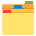 rozdzielacze kartoteki — emotka w stylu Google (Android), Noto Emoji