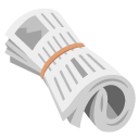 zwinięta gazeta — emotka w stylu Google (Android), Noto Emoji