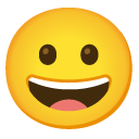 szeroko uśmiechnięta twarz — emotka w stylu Google (Android), Noto Emoji