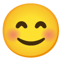 uśmiechnięta twarz o roześmianych oczach — emotka w stylu Google (Android), Noto Emoji