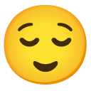 twarz z wyrazem ulgi — emotka w stylu Google (Android), Noto Emoji