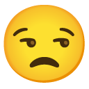 niezadowolona twarz — emotka w stylu Google (Android), Noto Emoji
