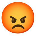 nadąsana twarz — emotka w stylu Google (Android), Noto Emoji