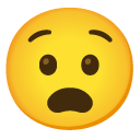 udręczona twarz — emotka w stylu Google (Android), Noto Emoji