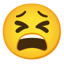 zmęczona twarz — emotka w stylu Google (Android), Noto Emoji