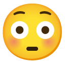 twarz z rumieńcami — emotka w stylu Google (Android), Noto Emoji