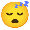 śpiąca twarz — emotka w stylu Google (Android), Noto Emoji