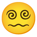 twarz ze spiralnymi oczami — emotka w stylu Google (Android), Noto Emoji