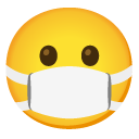 twarz w masce medycznej — emotka w stylu Google (Android), Noto Emoji