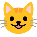 uśmiechnięty kot — emotka w stylu Google (Android), Noto Emoji