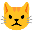 nadąsany kot — emotka w stylu Google (Android), Noto Emoji
