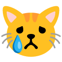 płaczący kot — emotka w stylu Google (Android), Noto Emoji