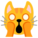 przestraszony kot — emotka w stylu Google (Android), Noto Emoji