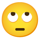 twarz przewracająca oczami — emotka w stylu Google (Android), Noto Emoji