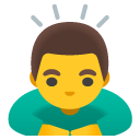 mężczyzna w ukłonie — emotka w stylu Google (Android), Noto Emoji