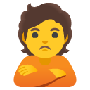 nadąsana osoba — emotka w stylu Google (Android), Noto Emoji