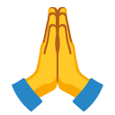 złożone ręce — emotka w stylu Google (Android), Noto Emoji