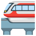 kolej jednoszynowa — emotka w stylu Google (Android), Noto Emoji