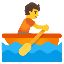 osoba wiosłująca w łodzi — emotka w stylu Google (Android), Noto Emoji
