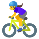 kobieta na rowerze — emotka w stylu Google (Android), Noto Emoji