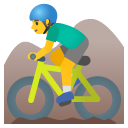 mężczyzna na rowerze górskim — emotka w stylu Google (Android), Noto Emoji