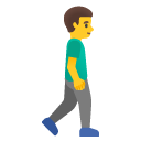 idący mężczyzna: zwrócony w prawo — emotka w stylu Google (Android), Noto Emoji
