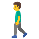 idący mężczyzna — emotka w stylu Google (Android), Noto Emoji