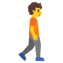 idąca osoba: zwrócony w prawo — emotka w stylu Google (Android), Noto Emoji