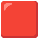 czerwony kwadrat — emotka w stylu Google (Android), Noto Emoji