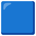 niebieski kwadrat — emotka w stylu Google (Android), Noto Emoji
