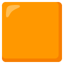 pomarańczowy kwadrat — emotka w stylu Google (Android), Noto Emoji