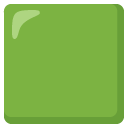 zielony kwadrat — emotka w stylu Google (Android), Noto Emoji