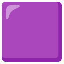fioletowy kwadrat — emotka w stylu Google (Android), Noto Emoji