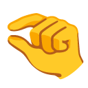 dłoń z gestem „trochę” — emotka w stylu Google (Android), Noto Emoji