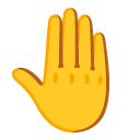 wzniesiony grzbiet dłoni — emotka w stylu Google (Android), Noto Emoji